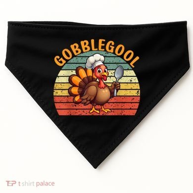 Gobblegool Turkey Thanksgiving USA-Made Doggie Bandana