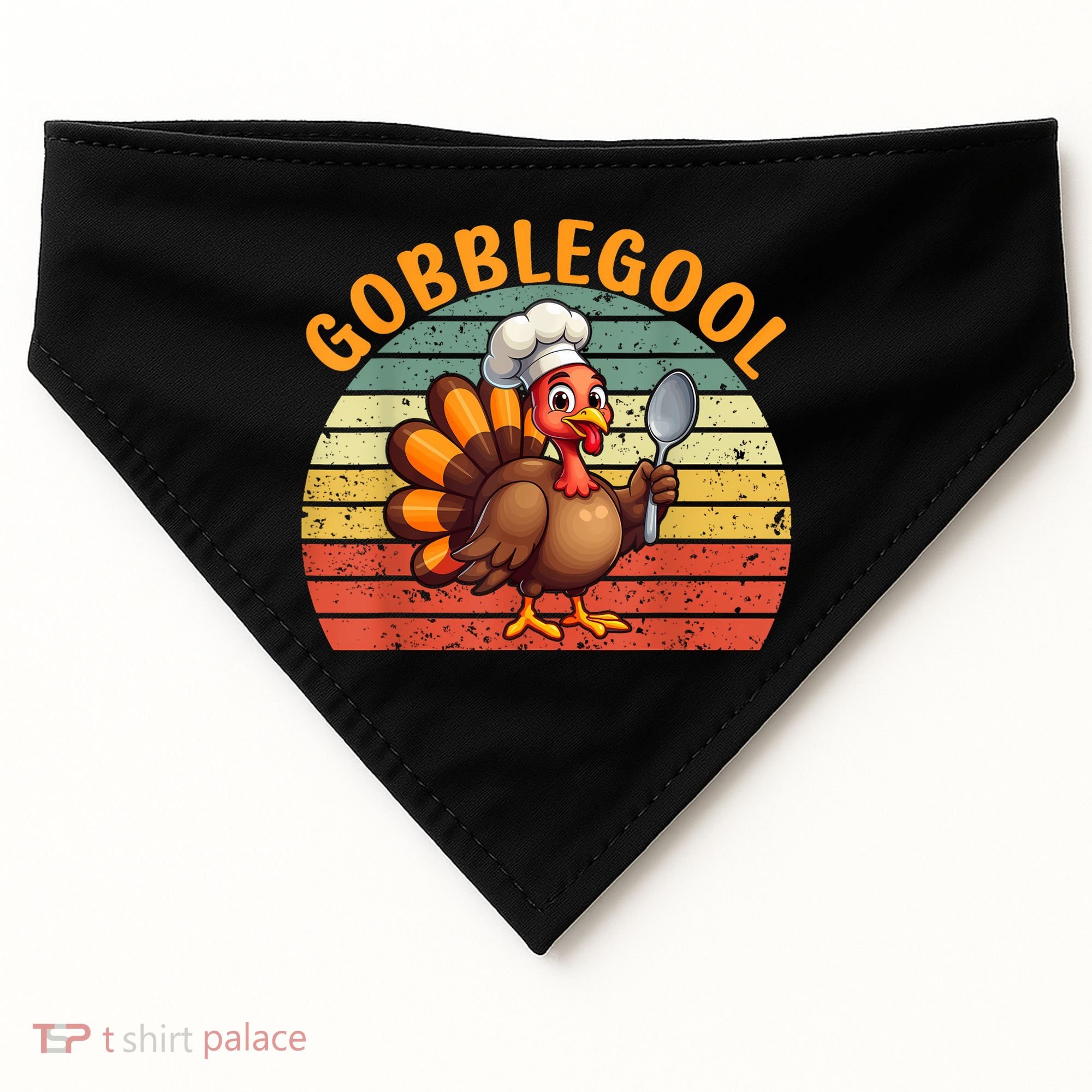 Gobblegool Turkey Thanksgiving USA-Made Doggie Bandana