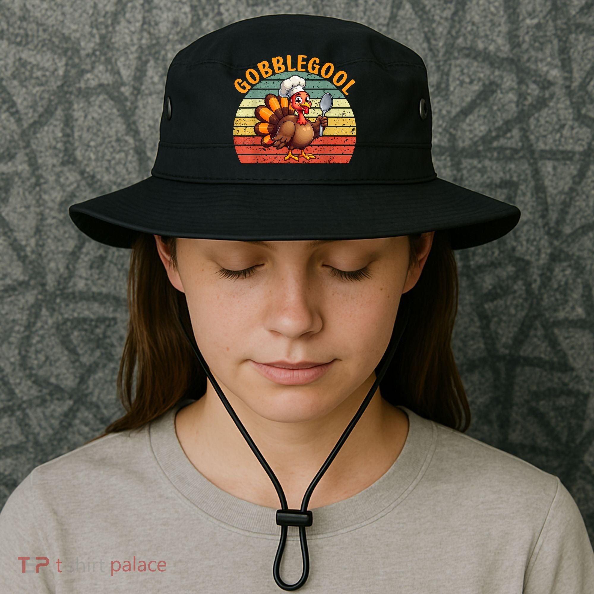 Gobblegool Turkey Thanksgiving Bucket Hat