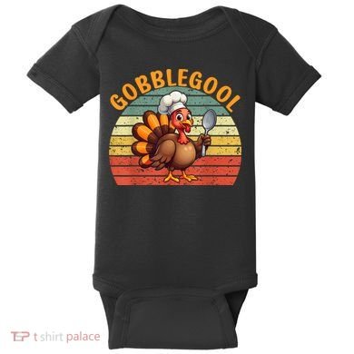 Gobblegool Turkey Thanksgiving Baby Bodysuit