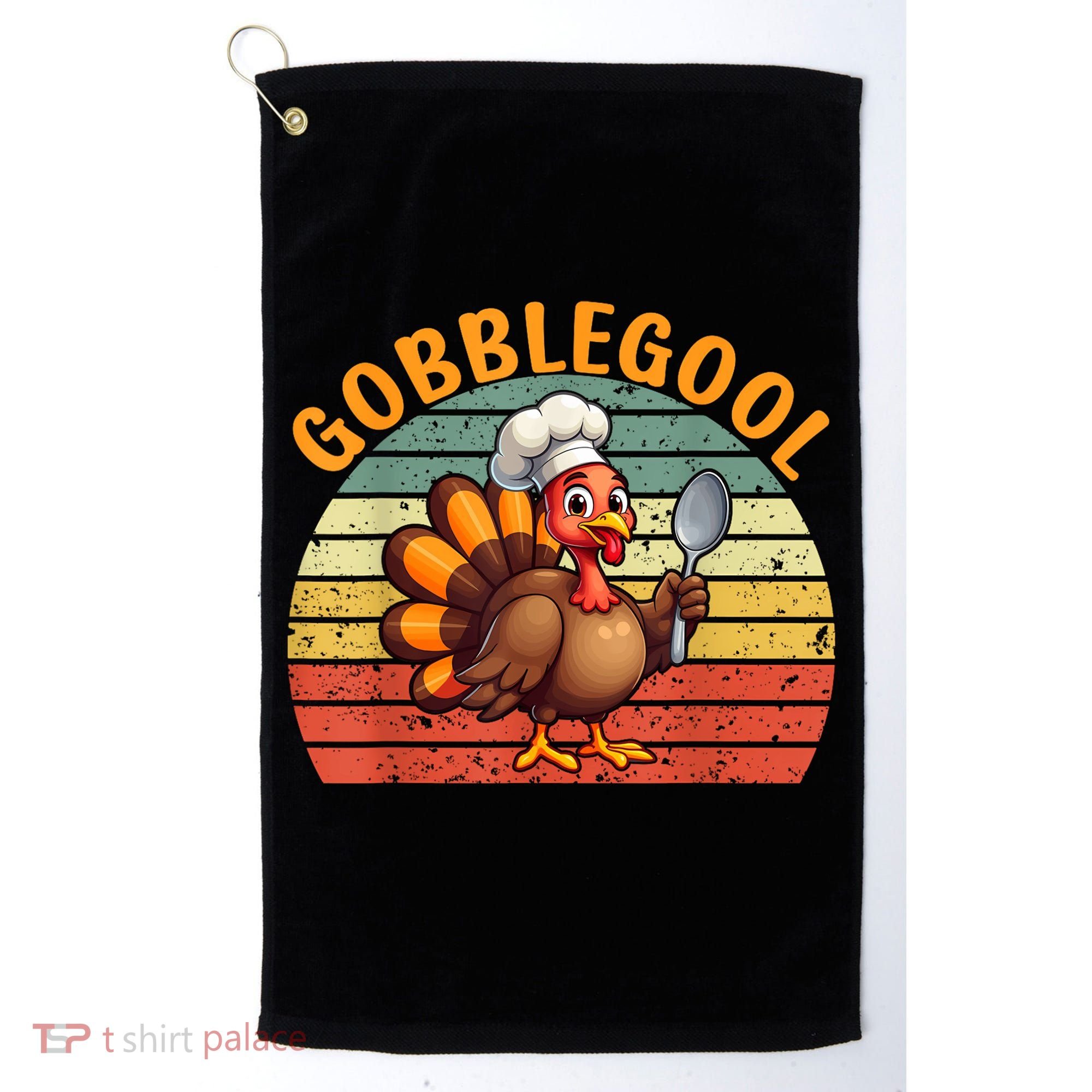 Gobblegool Turkey Thanksgiving Golf Towel