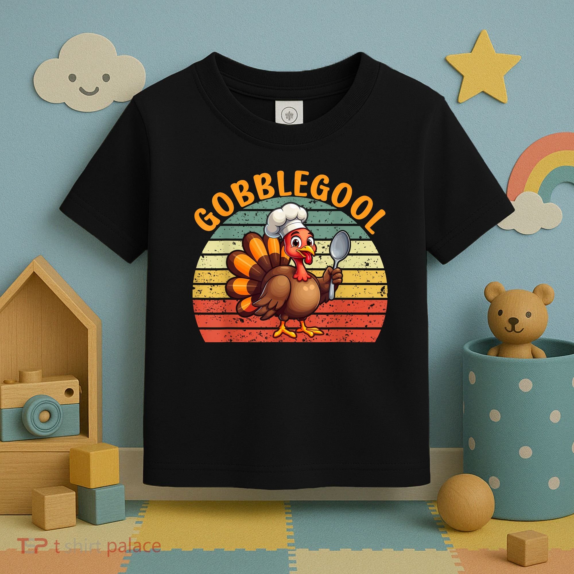 Gobblegool Turkey Thanksgiving Toddler T-Shirt