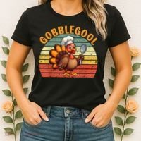 Gobblegool Turkey Thanksgiving Women's T-Shirt thumb 2