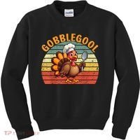 Gobblegool Turkey Thanksgiving Kids Sweatshirt thumb 0
