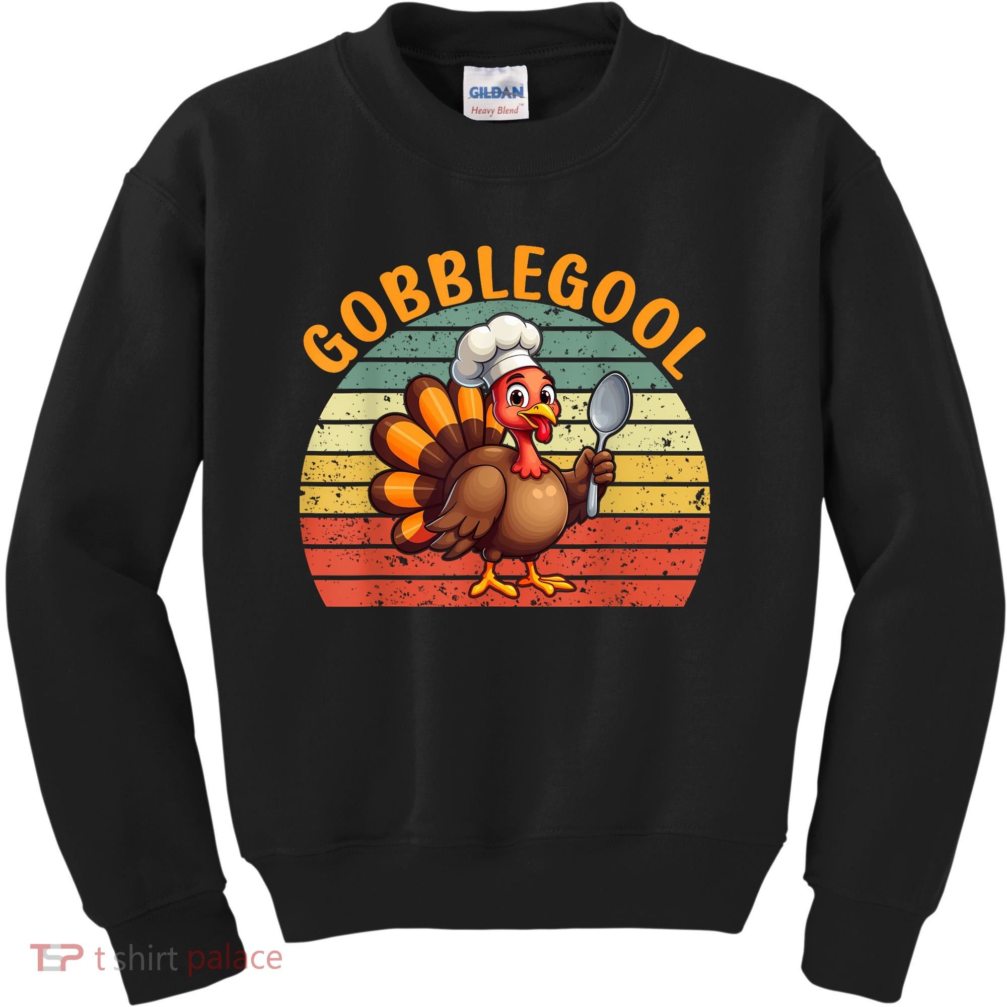 Gobblegool Turkey Thanksgiving Kids Sweatshirt