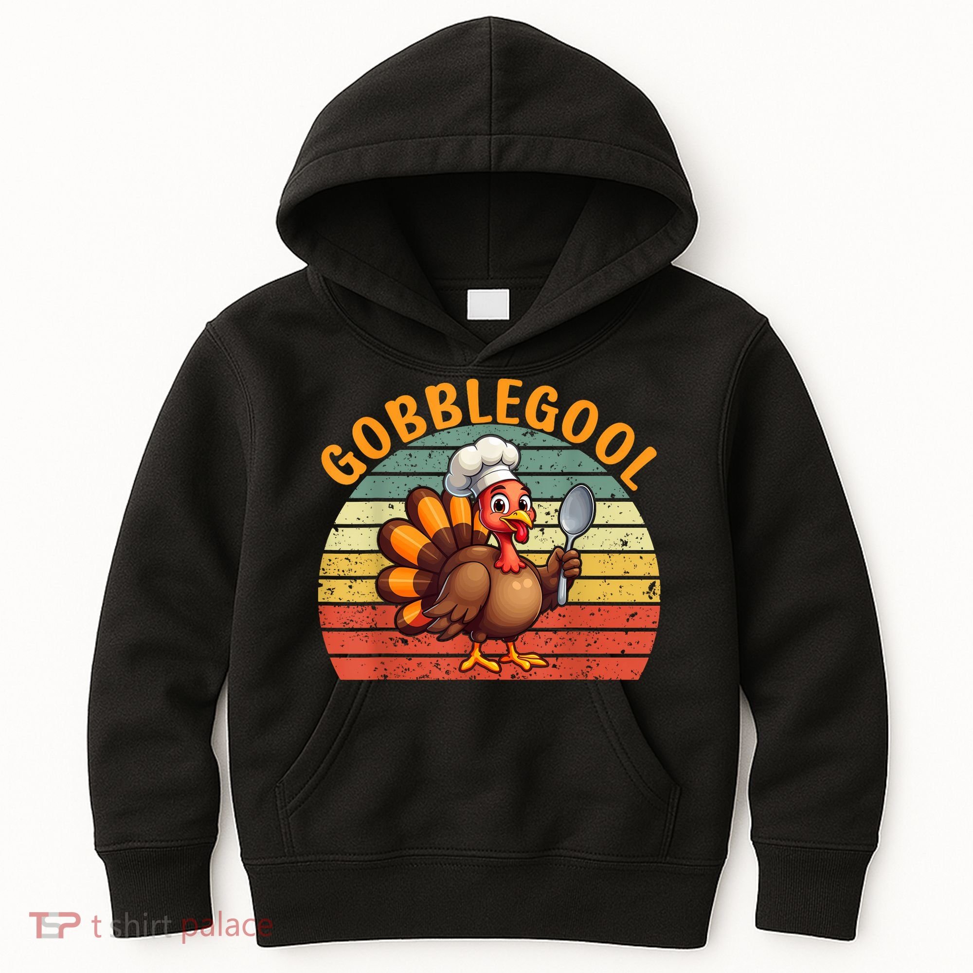 Gobblegool Turkey Thanksgiving Kids Hoodie