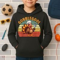 Gobblegool Turkey Thanksgiving Kids Hoodie thumb 2