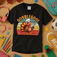 Gobblegool Turkey Thanksgiving Kids T-Shirt thumb 3