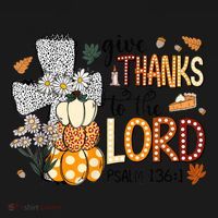 Give Thanks To The Lord Christian Fall Coaster thumb 2