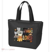 Give Thanks To The Lord Christian Fall Tote Bag thumb 3