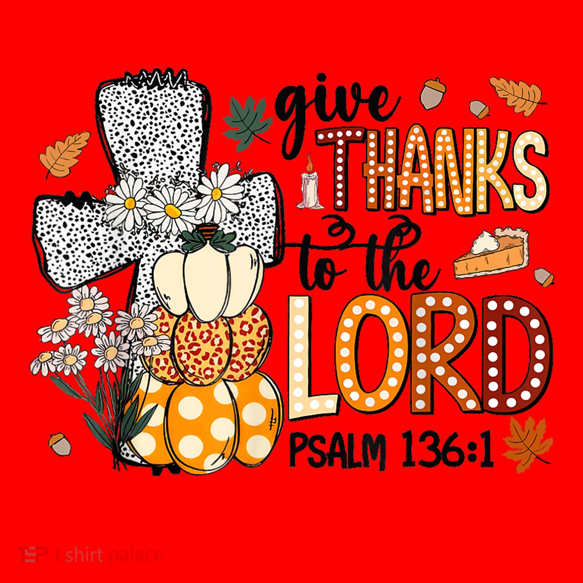 Give Thanks To The Lord Christian Fall Santa Hat