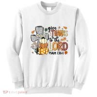 Give Thanks To The Lord Christian Fall Sweatshirt thumb 0