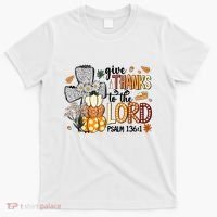 Give Thanks To The Lord Christian Fall T-Shirt thumb 0