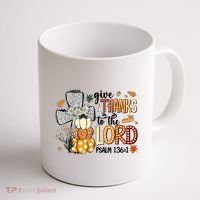 Give Thanks To The Lord Christian Fall Coffee Mug thumb 1