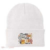 Give Thanks To The Lord Christian Fall Beanie thumb 0