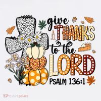 Give Thanks To The Lord Christian Fall Mousepad thumb 1