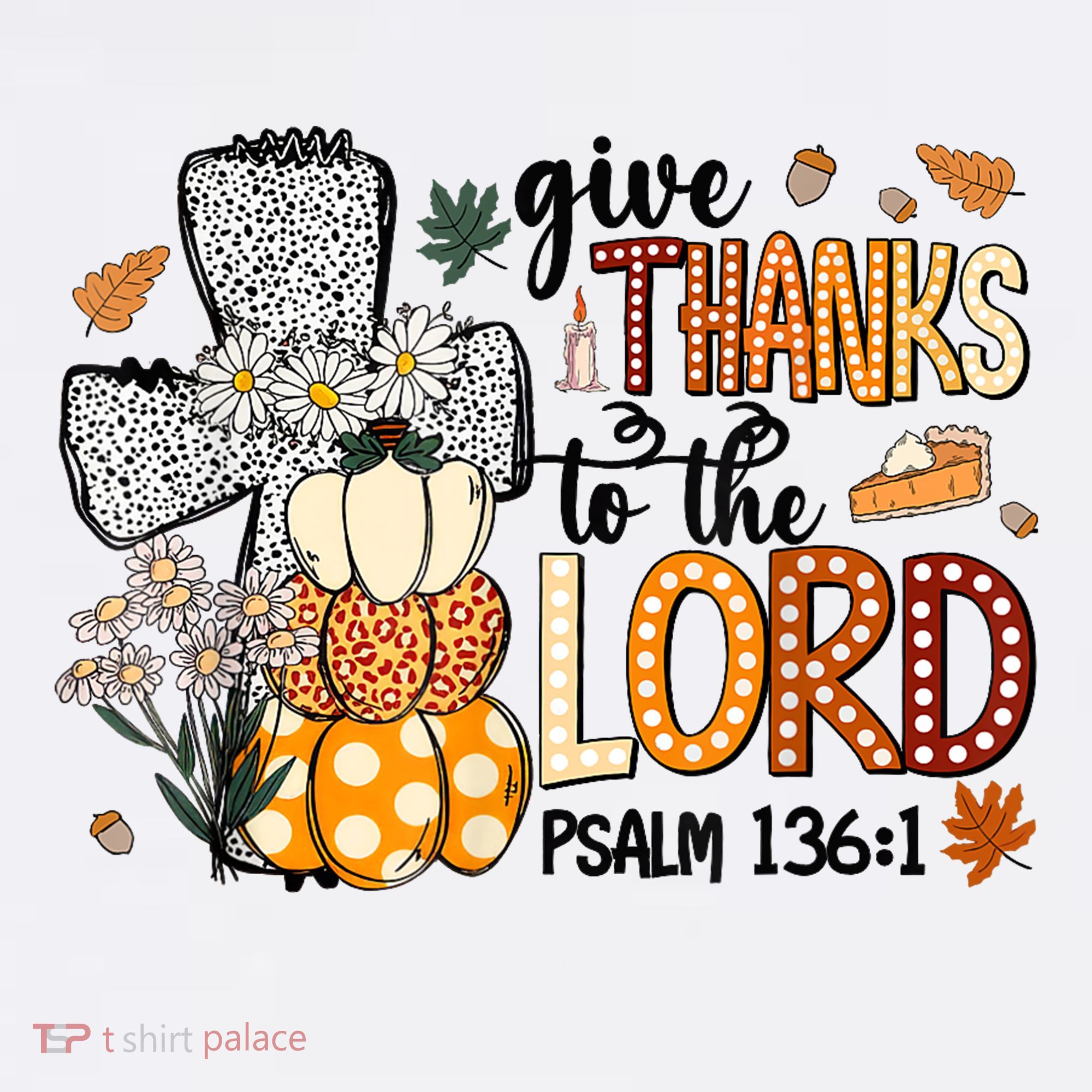 Give Thanks To The Lord Christian Fall Mousepad
