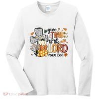 Give Thanks To The Lord Christian Fall Women's Long Sleeve Shirt thumb 0