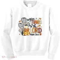 Give Thanks To The Lord Christian Fall Kids Sweatshirt thumb 0