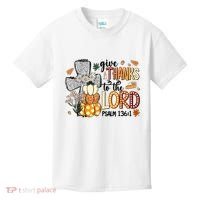 Give Thanks To The Lord Christian Fall Kids T-Shirt thumb 0