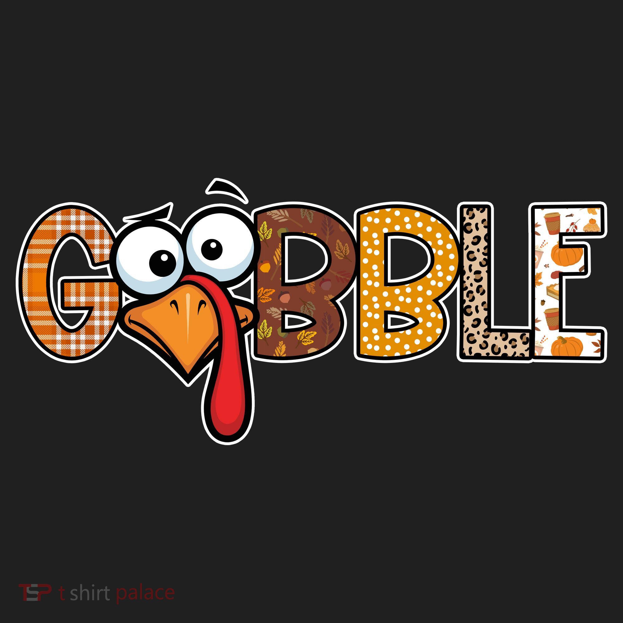 Gobble Thanksgiving Turkey Face Funny Cute Gift Women's Sweatshirt
