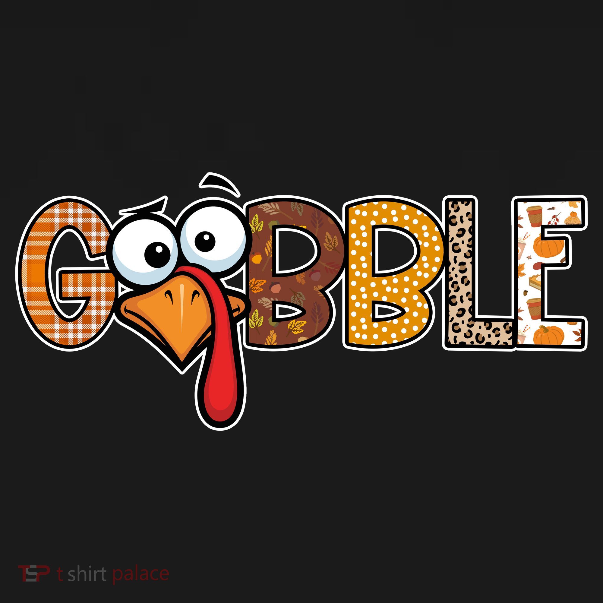 Gobble Thanksgiving Turkey Face Funny Cute Gift Toddler Hoodie