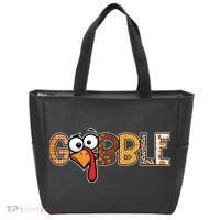 Gobble Thanksgiving Turkey Face Funny Cute Gift Tote Bag thumb 0