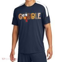 Gobble Thanksgiving Turkey Face Funny Cute Gift Sport-Tek Competitor United Soccer Jersey thumb 0