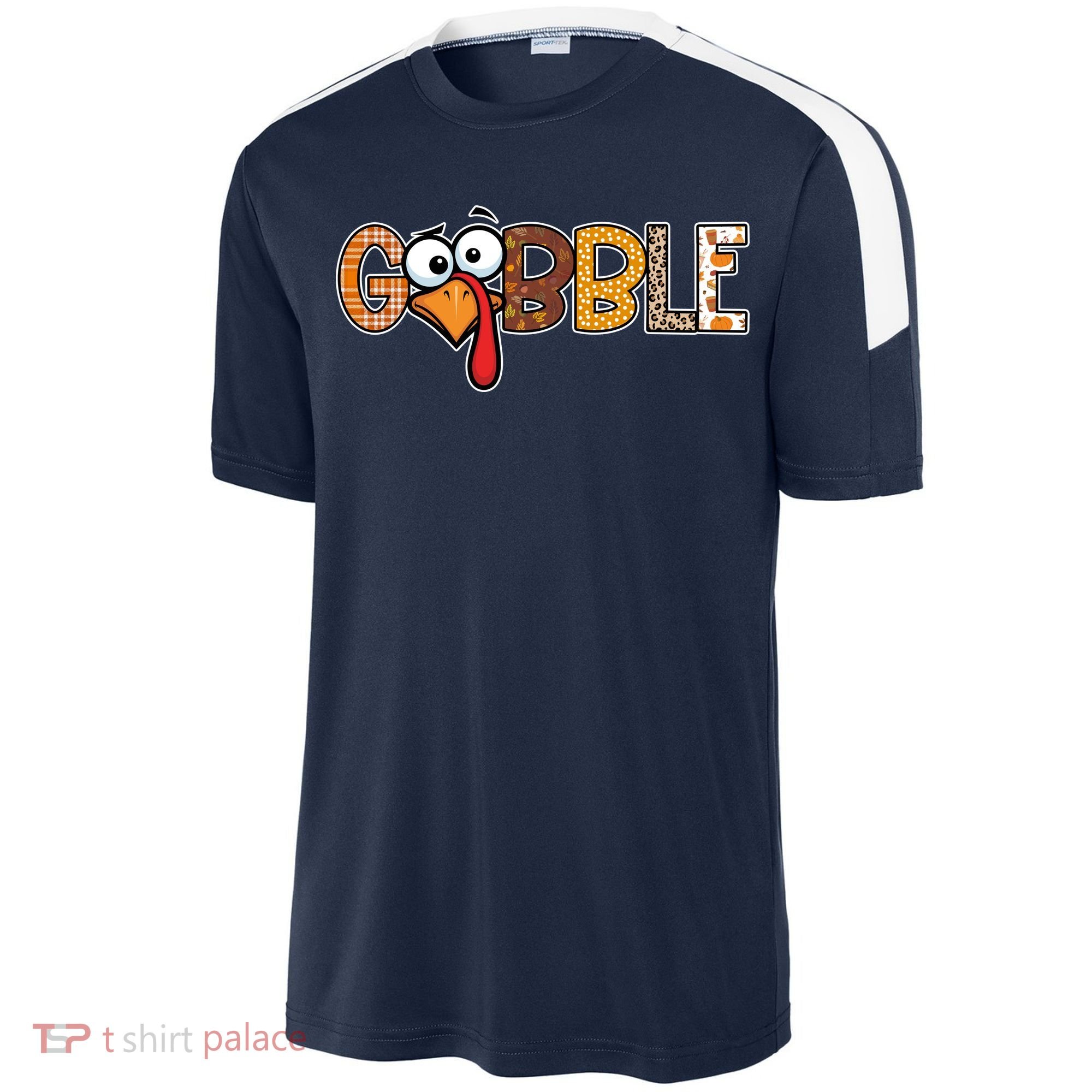 Gobble Thanksgiving Turkey Face Funny Cute Gift Sport-Tek Competitor United Soccer Jersey
