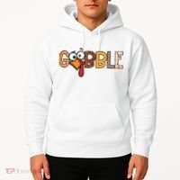 Gobble Thanksgiving Turkey Face Funny Cute Gift Hoodie thumb 2
