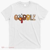 Gobble Thanksgiving Turkey Face Funny Cute Gift T-Shirt thumb 0