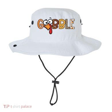 Gobble Thanksgiving Turkey Face Funny Cute Gift Bucket Hat
