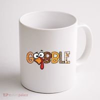Gobble Thanksgiving Turkey Face Funny Cute Gift Coffee Mug thumb 1