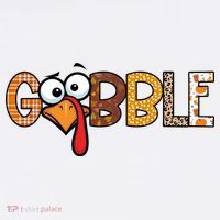 Gobble Thanksgiving Turkey Face Funny Cute Gift Ornament thumb 1