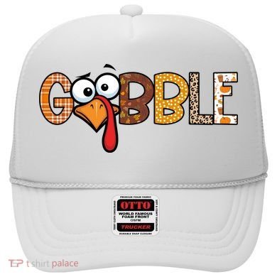 Gobble Thanksgiving Turkey Face Funny Cute Gift Hat