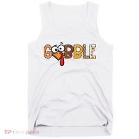 Gobble Thanksgiving Turkey Face Funny Cute Gift Tank Top thumb 0