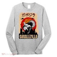 Gobblezilla Turkey Thanksgiving Long Sleeve Shirt thumb 0