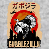 Gobblezilla Turkey Thanksgiving Long Sleeve Shirt thumb 2