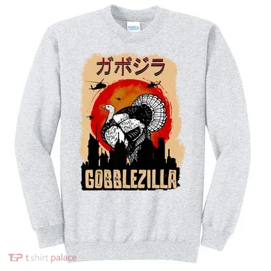 Gobblezilla Turkey Thanksgiving Sweatshirt