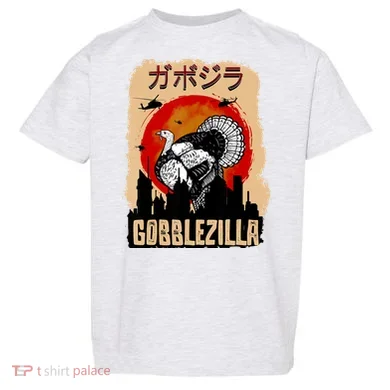 Gobblezilla Turkey Thanksgiving Toddler T-Shirt