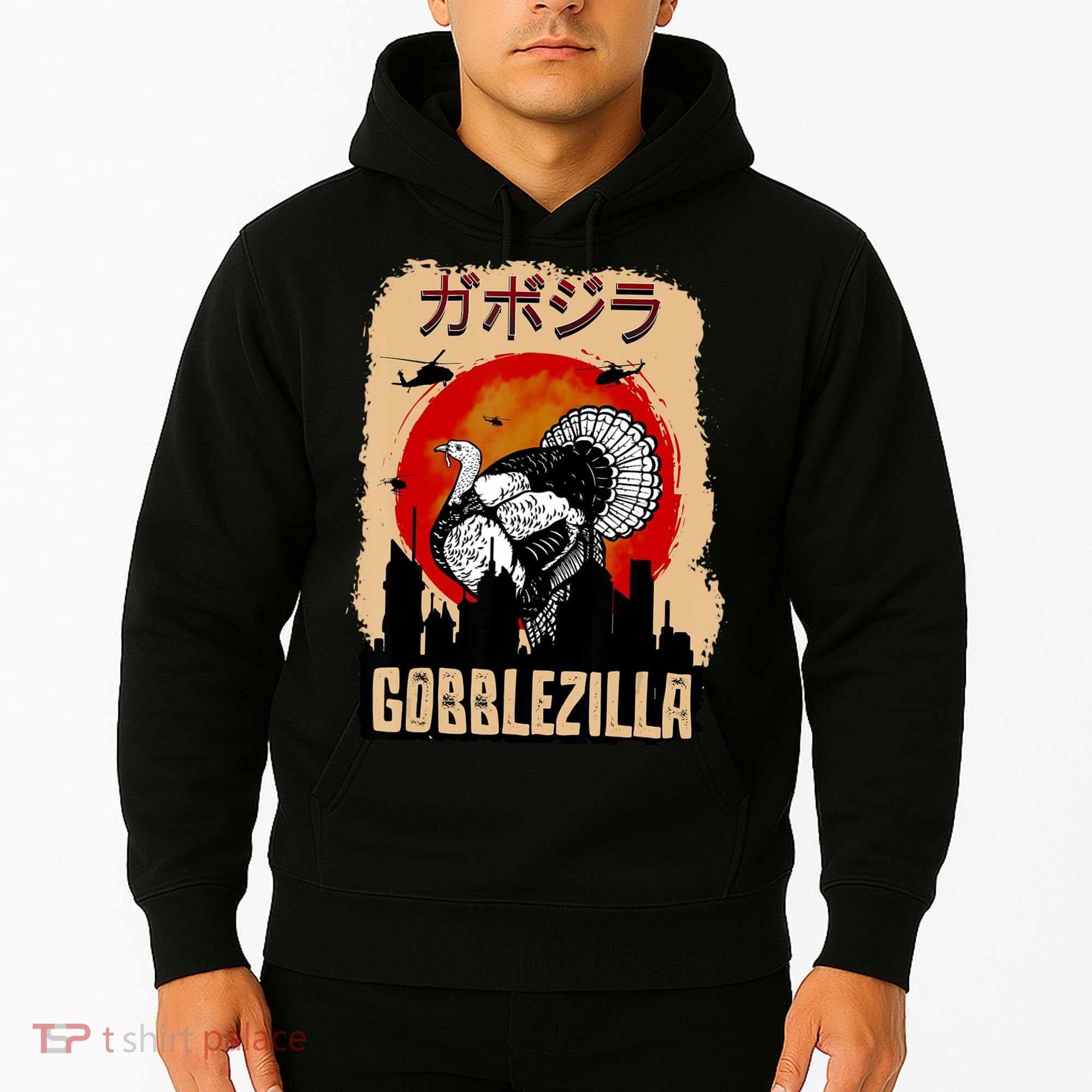 Gobblezilla Turkey Thanksgiving Hoodie