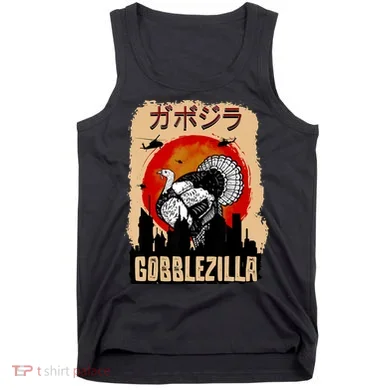 Gobblezilla Turkey Thanksgiving Tank Top