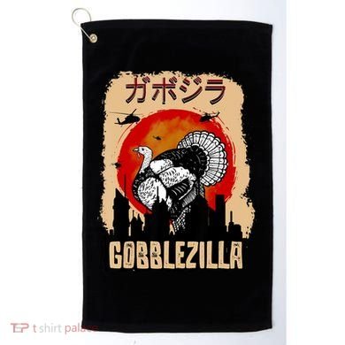 Gobblezilla Turkey Thanksgiving Golf Towel