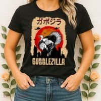 Gobblezilla Turkey Thanksgiving Women's T-Shirt thumb 2