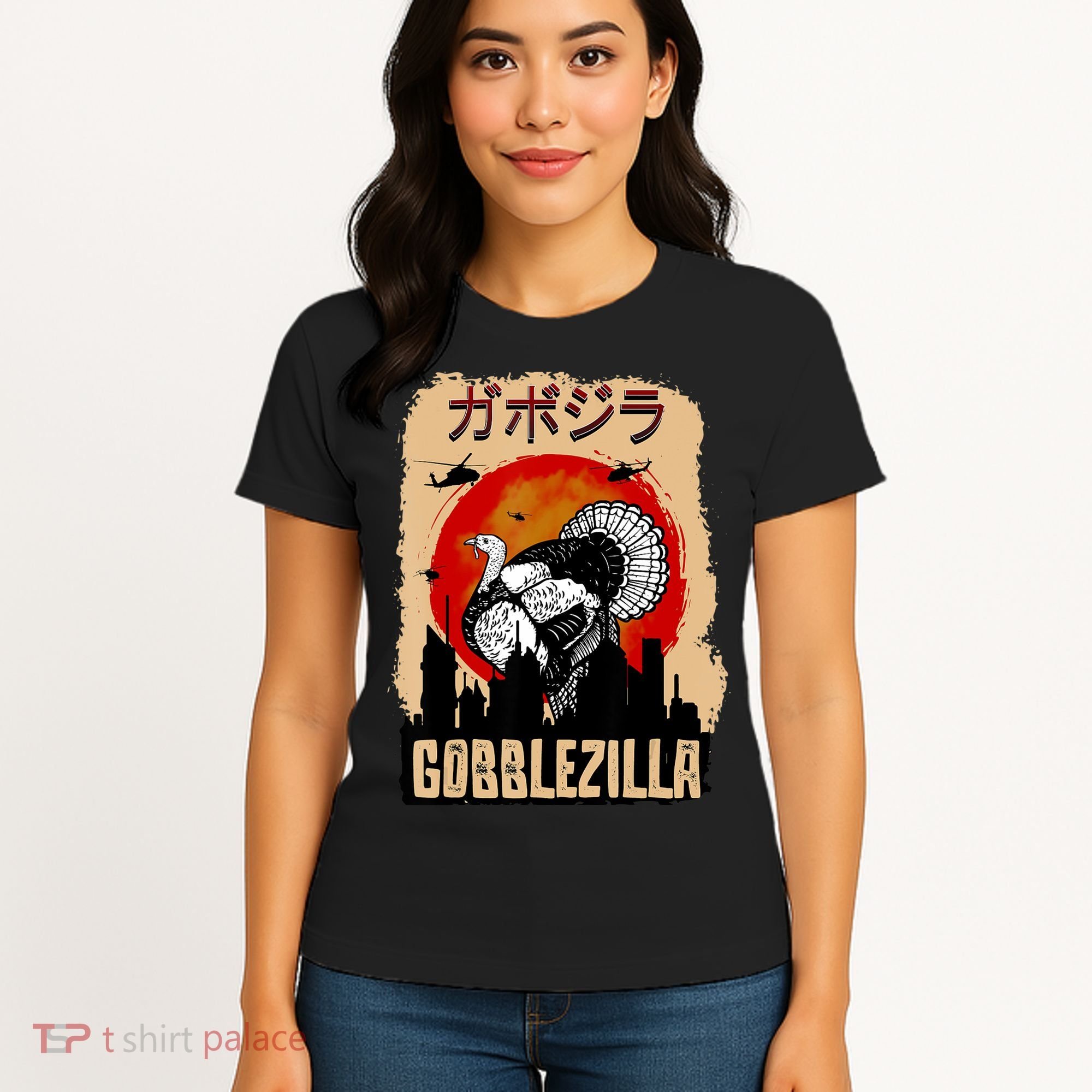 Gobblezilla Turkey Thanksgiving Women's T-Shirt