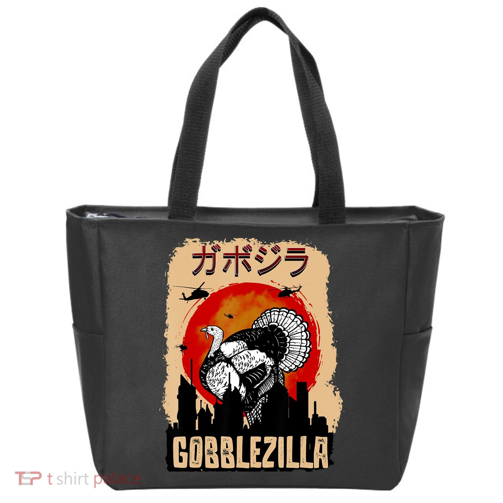 Gobblezilla Turkey Thanksgiving Tote Bag