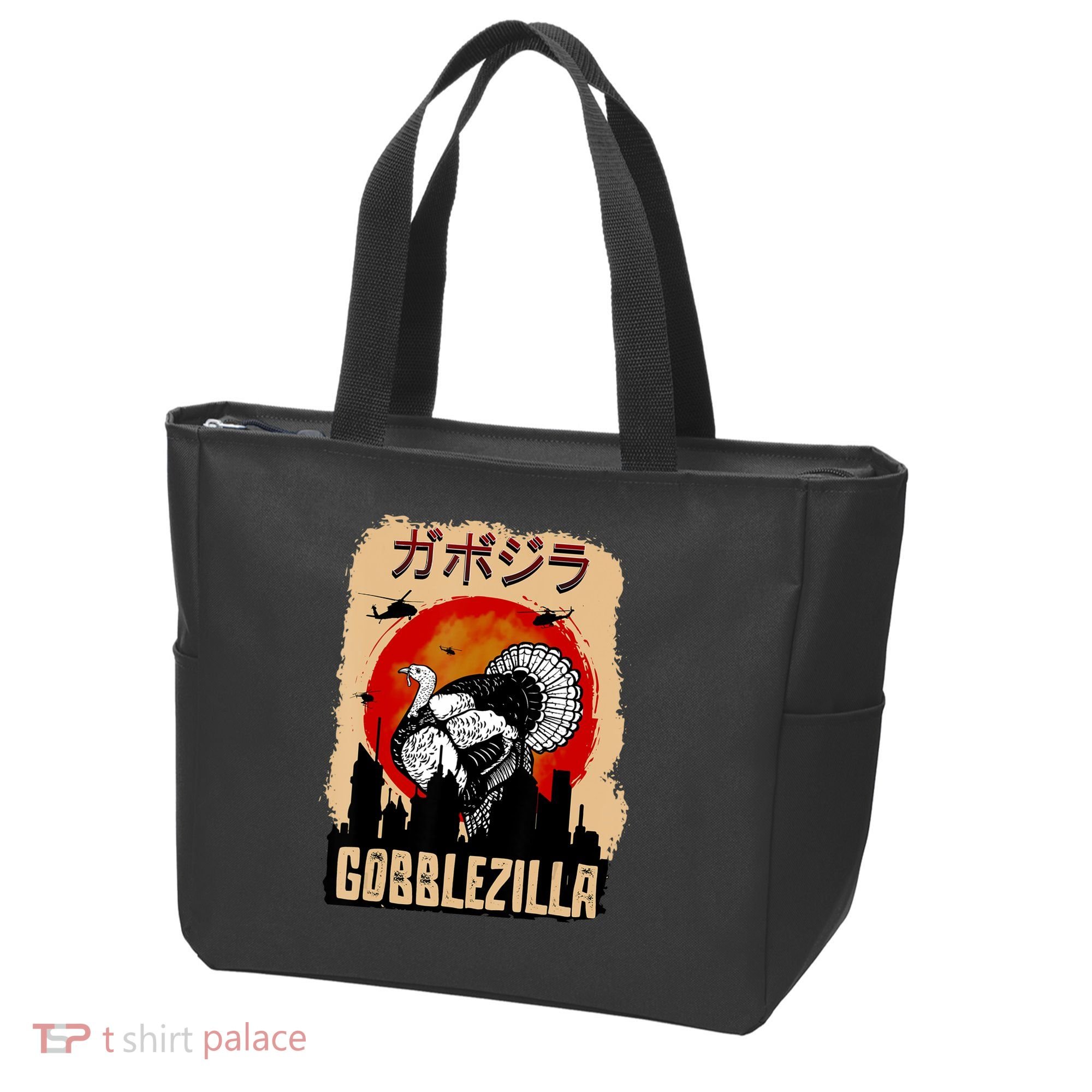 Gobblezilla Turkey Thanksgiving Tote Bag