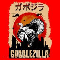 Gobblezilla Turkey Thanksgiving Santa Hat thumb 1