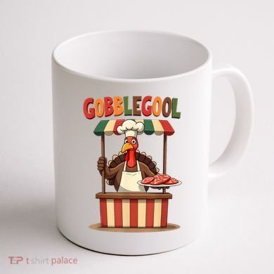 Gobblegool Turkey Thanksgiving Coffee Mug back