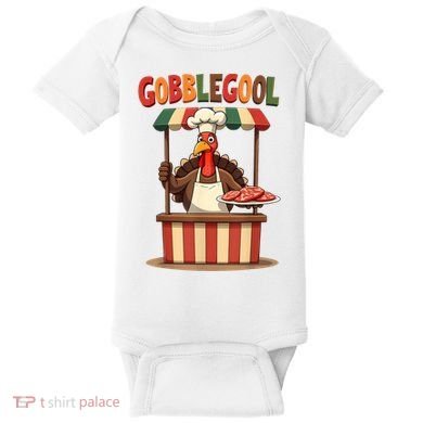 Gobblegool Turkey Thanksgiving Baby Bodysuit
